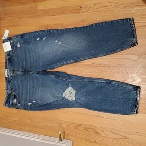 Abercrombie & Fitch The Skinny High Rise Plus Distressed Denim Size 22 Long NWT
